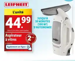 Lidl LEIFHEIT Aspirateur à vitres offre