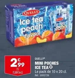 ALDI QUELLY MINI POCHES ICE TEA offre