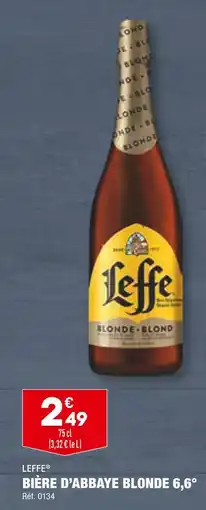 ALDI Leffe BIÈRE D’ABBAYE BLONDE 6,6° offre
