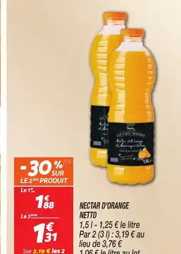 Netto NECTAR D'ORANGE NETTO offre
