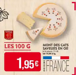 Match SAVEURS EN OR MONT DES CATS offre