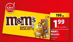 Lidl M&M’s biscuits offre