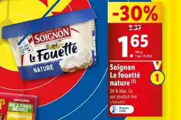 Lidl Soignon Le fouetté nature offre