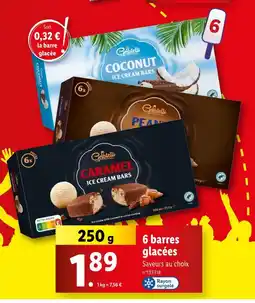 Lidl Gelatelli 6 barres glacées offre
