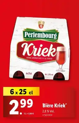 Lidl Perlembourg Bière Kriek offre