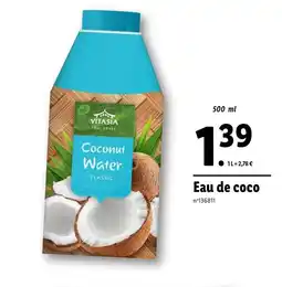 Lidl VITASIA Eau de coco offre