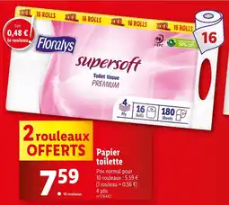 Lidl Floralys Papier toilette offre