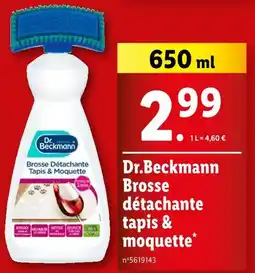 Lidl Dr.Beckmann Brosse détachante tapis & moquette offre