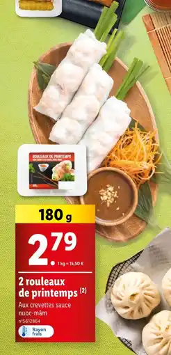 Lidl 2 rouleaux de printemps offre