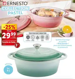 Lidl ERNESTO Cocotte en fonte offre