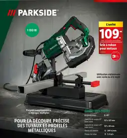 Lidl PARKSIDE Scie à ruban pour métaux offre