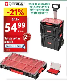Lidl QBRICK Set de boîtes à outils offre