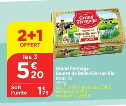 Bi1 Grand Fermage Beurre de Belleville-sur-Vie offre