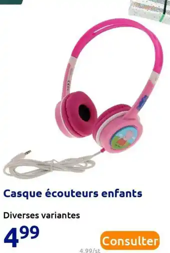 Action Casque écouteurs enfants offre