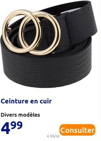 Action Ceinture en cuir offre