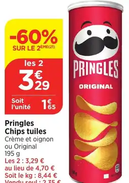 Bi1 Pringles Chips tuiles offre