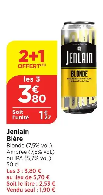 Bi1 Jenlain Bière offre