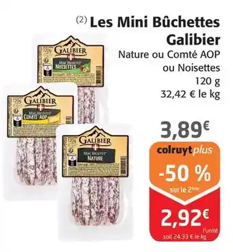 Colruyt Galibier - les mini bûchettes offre