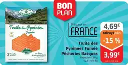 Colruyt Pecheries basques - truite des pyrénées fumée offre