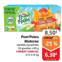 Colruyt Materne - pom'potes offre