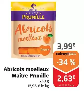 Colruyt Maitre prunille - abricots moelleux offre