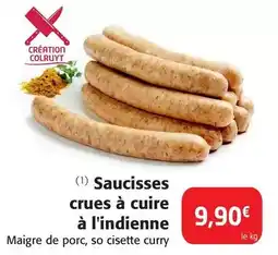 Colruyt Saucisses crues à cuire à l'indienne offre