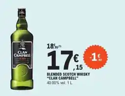 E.Leclerc Clan campbell - blended scotch whisky offre