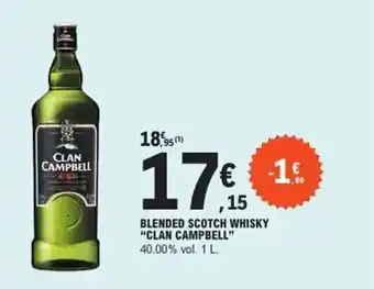 E.Leclerc Clan campbell - blended scotch whisky offre