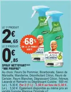 E.Leclerc Mr propre - spray nettoyant offre
