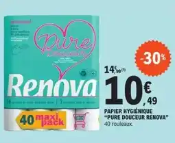 E.Leclerc Pure douceur renova - papier hygiénique offre