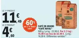 E.Leclerc Café royal - café en grains offre