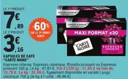 E.Leclerc Carte noire - capsules de café offre