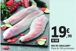 Dos de cabillaud