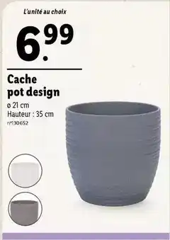 Lidl Cache pot design offre