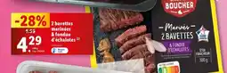 Lidl 2 bavettes marinées & fondue d'échalotes offre