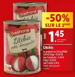 Lidl Freshona - litchis offre