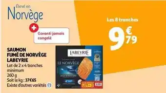 Auchan Supermarché Labeyrie - saumon fumé de norvège offre