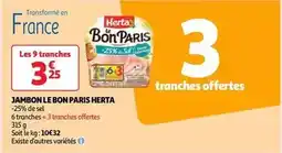 Auchan Supermarché Herta - jambon le bon paris offre