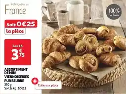 Auchan Supermarché Assortiment de mini viennoiseries pur beurre offre
