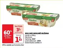 Auchan Supermarché Blédina - bols mes moulinés offre