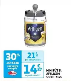 Auchan Supermarché Affligem - mini fût 5l offre