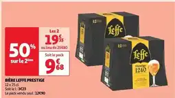 Auchan Supermarché Leffe - bière prestige offre