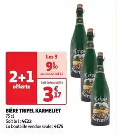 Auchan Supermarché Tripel karmeliet - bière offre