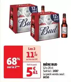 Auchan Supermarché Bud - bière offre