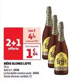 Auchan Supermarché Leffe - bière blonde offre