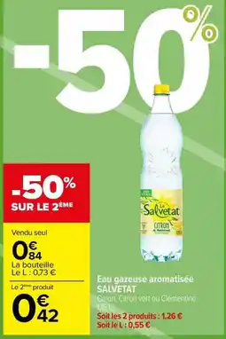 Carrefour Market Eau gazeuse aromatisée offre
