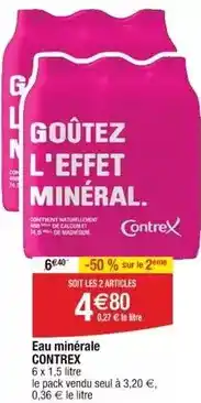 Cora x Carrefour Contrex - eau minérale offre