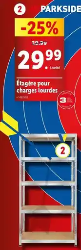 Lidl Parkside - étagère pour charges lourdes offre