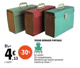 E.Leclerc TRIEUR MÉNAGER PORTABLE offre