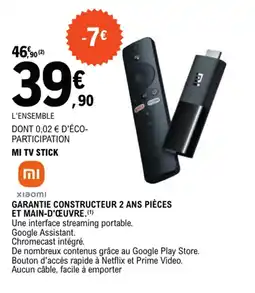 E.Leclerc MI TV STICK offre